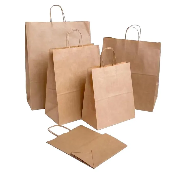 Kraft Shopping Bags With Handles
