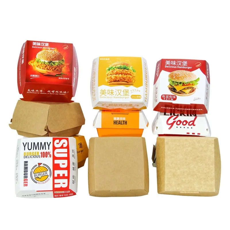 Hamburger takeaway box Hamburger takeaway box
